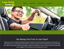 Tablet Screenshot of loansharkguide.com